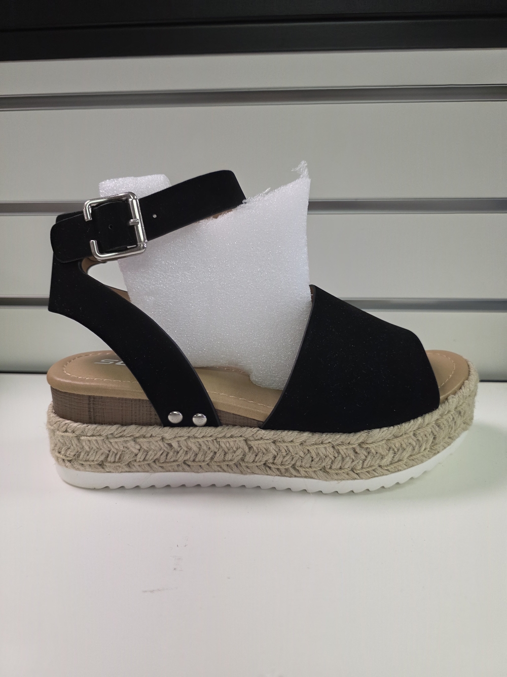 Target Black Espadrille Platform Ankle Strap Sandal